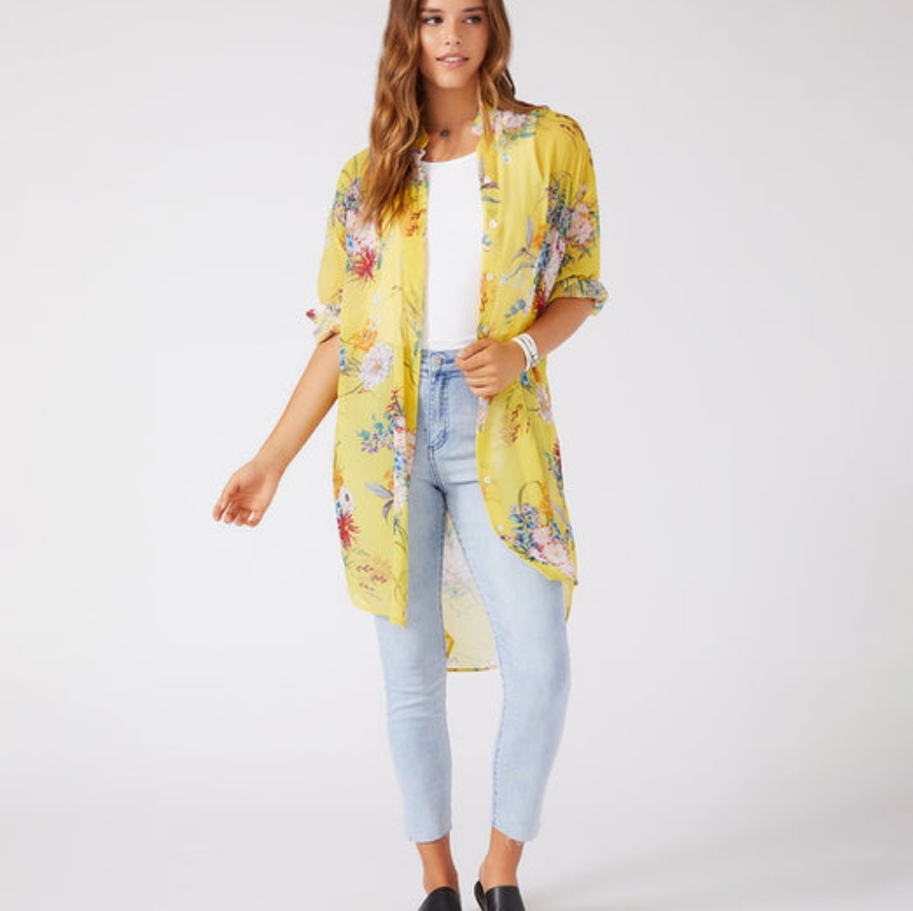 Karen Kane Amalfi Coast Long Shirt Jacket